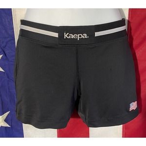 Kaepa Womens Black Spandex Size M Cheer Volleyball Shorts